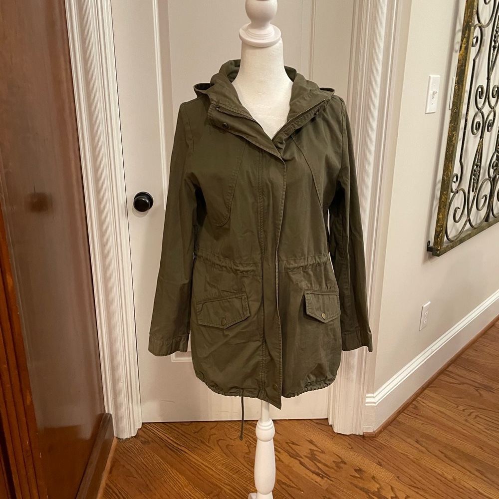 Love Tree Green Utility Jacket Size Small